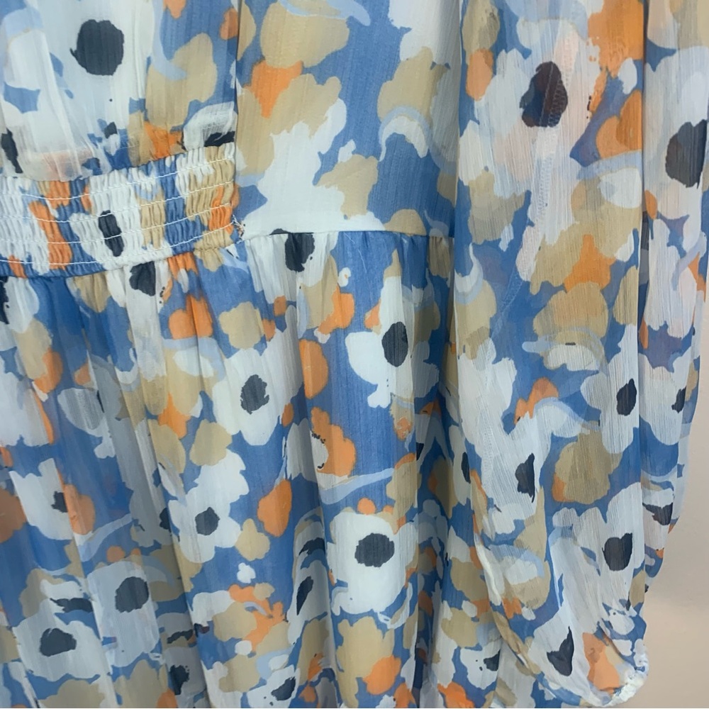 Joie Limited Edition Floral Fields Tiered Chiffon Maxi Dress - Picture 4 of 15